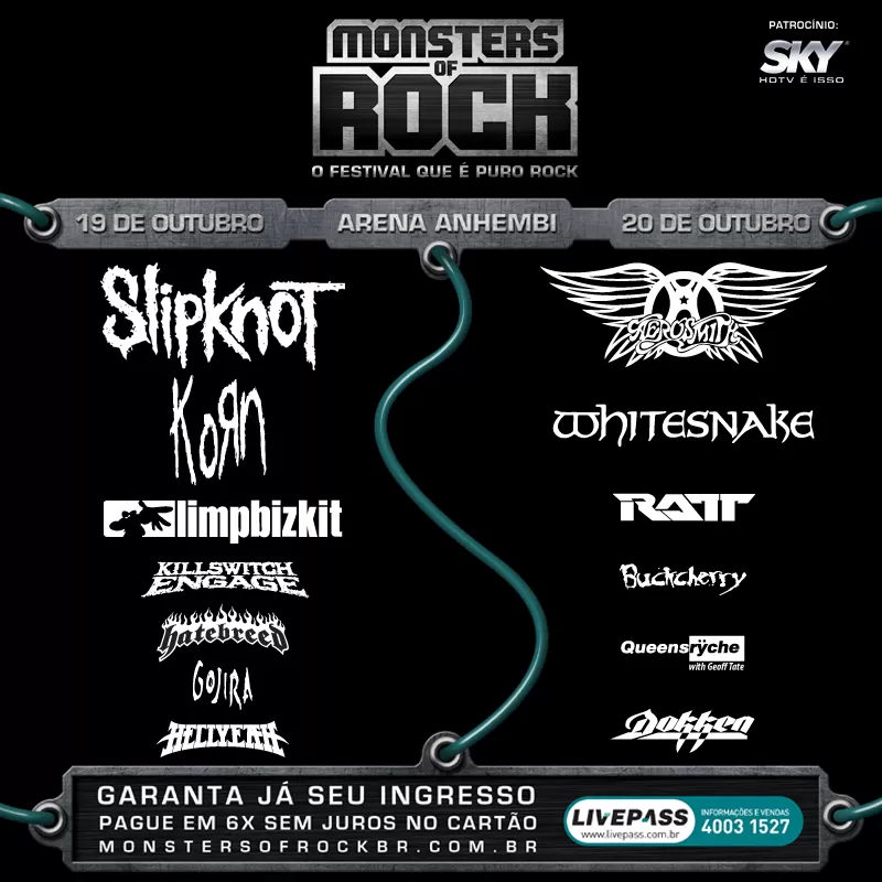 Monsters of Rock 2013 - 19/10/2013 (2 Dias) - São Paulo - Brasil