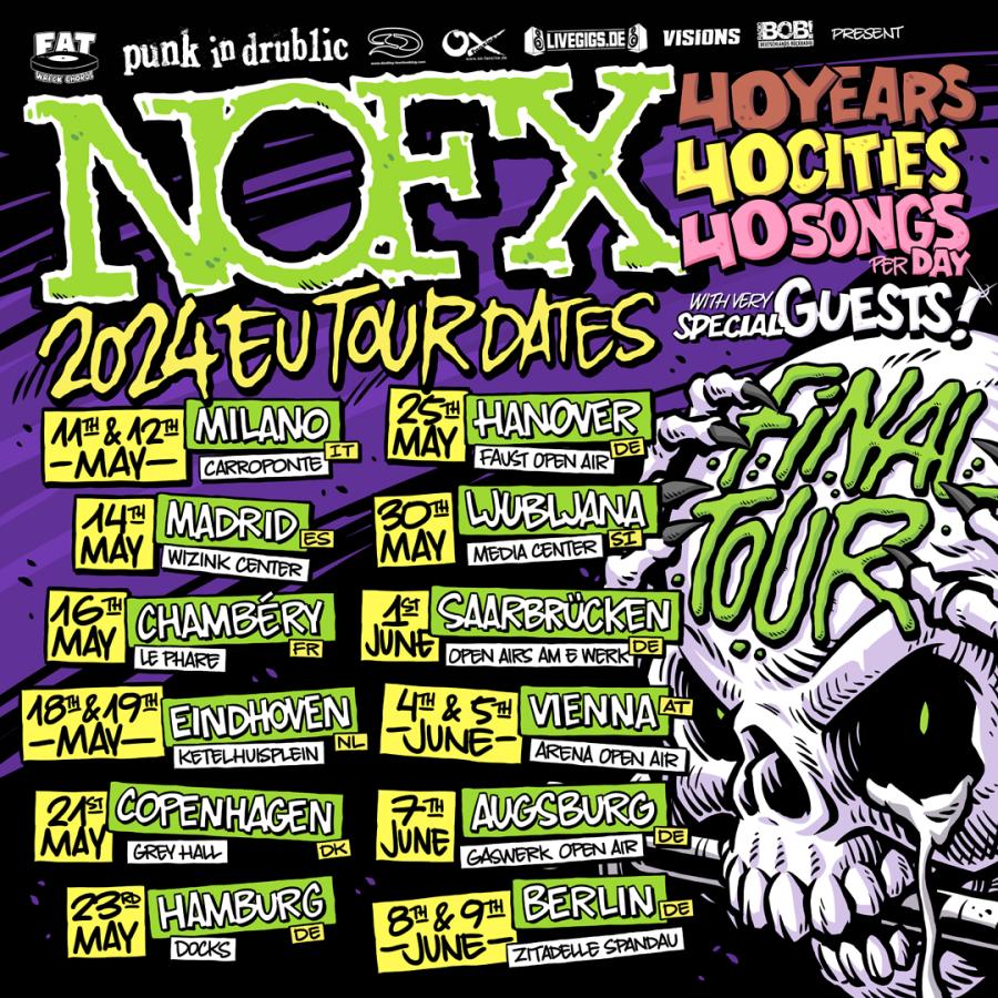 NOFX - Final Tour EU 2024 - 16/05/2024 - Chambéry - Le Phare - França