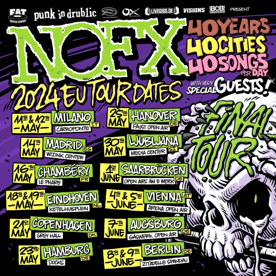 【新品・未開封】NOFX フィンガーボード Final Tour NOFX - Final Tour EU 2024 - 16/05/2024 - Chambéry - Le Phare - França
