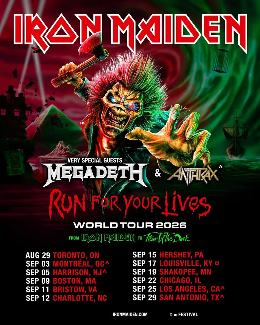 Evento Iron Maiden - 26/09/2026 - Los Angeles - BMO Stadium